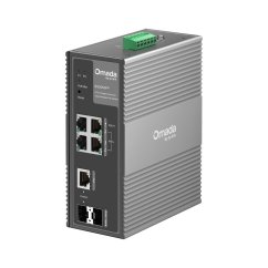Switch industrial TP-Link IES206GPP, 2× SFP Combo, 8× GLan cu PoE+, 180W, DIN, Omada SDN