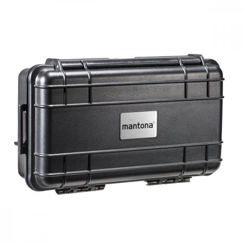 Mantona Outdoor pevný ochranný kufor XS (vnútorný rozmer: 21,3x11,6x5 cm), čierny