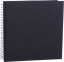 Focus Base Line Canvas Wire-O 30x30 Black w. Black Sheets