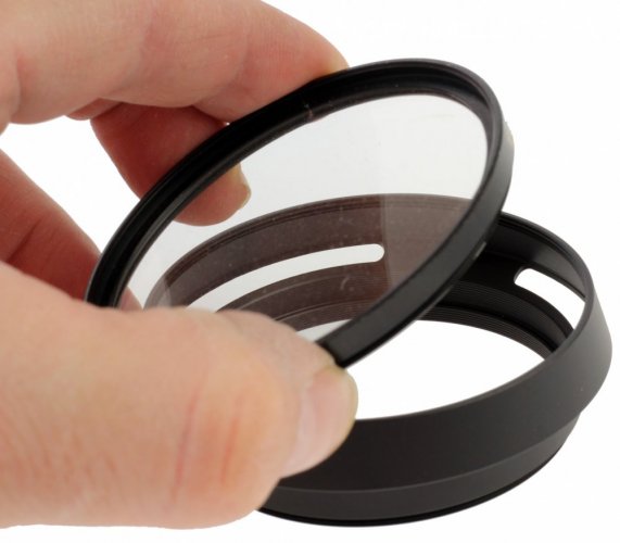 forDSLR Metal Screw-on Lens Hood 62mm with Filter Thread 67mm