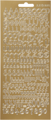 Focus Stickers Gold Letters Design 1