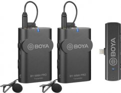 BOYA BY-WM4 Pro-K4 Bezdrôtový mikrofónny 2,4GHz UHF systém pre iOS zariadenia