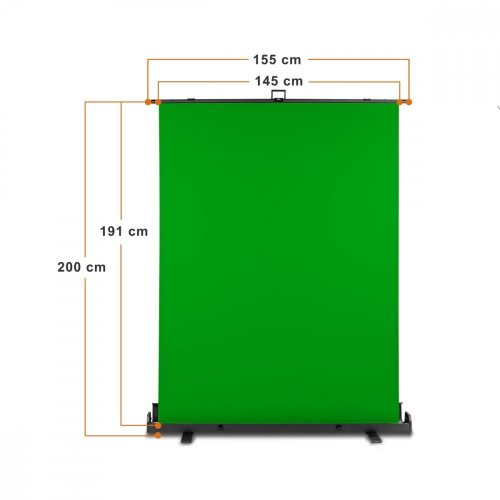 Walimex pro Roll-up pozadí 155x200cm zelené