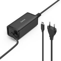 Napájecí zdroj Hama USB-C pro notebooky, Power Delivery, GaN, 100 W