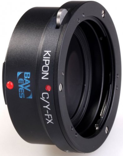 Kipon Baveyes Adapter from Contax/Yashic Lens to Fuji X Camera (0,7x)