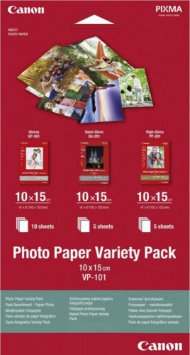 Canon VP-101 Fotopapier Musterpaket Postkarte, 20 Blatt
