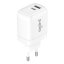Adaptér Jupio Dual USB GaN Charger 30W - zásuvka/USB + USB-C
