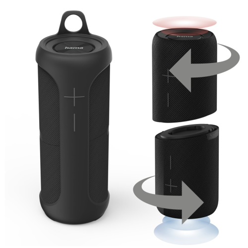 Hama Twin 3.0, reproduktor Bluetooth, dělitelný na 2 části, TWS, vodotěsný, IP67, 30 W, černý