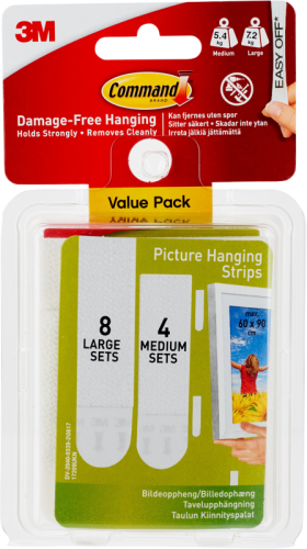 3M Command Hanging Strips Value pack