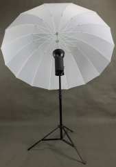Štúdiový dáždnik 180cm biely difúzny