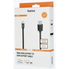 Hama kábel Mini DisplayPort na DisplayPort 1,5 m, UHD/4K