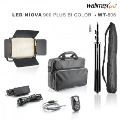 Walimex pro Niova 900 Plus Bi Color mit WT-806 Stativ