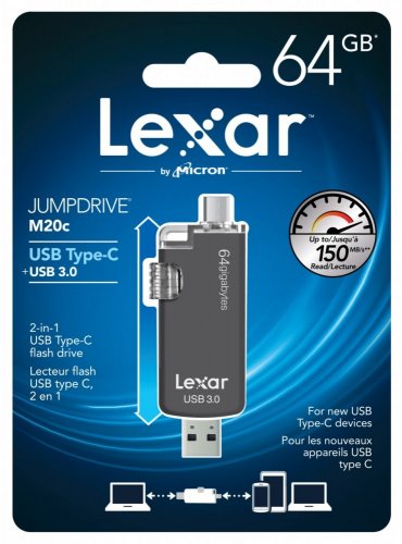 Lexar JumpDrive M20c USB Type-C flash drive 64GB