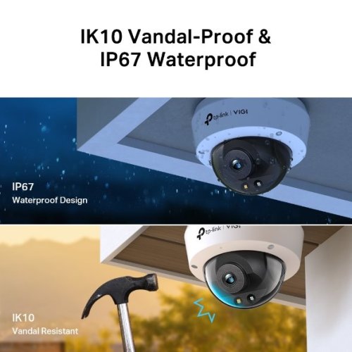 Kamera TP-Link VIGI C250(2.8mm) 5MPx, venkovní, IP Dome, 30m osvětlení
