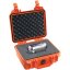 Peli™ Case 1200 Koffer mit Schaumstoff (Orange)