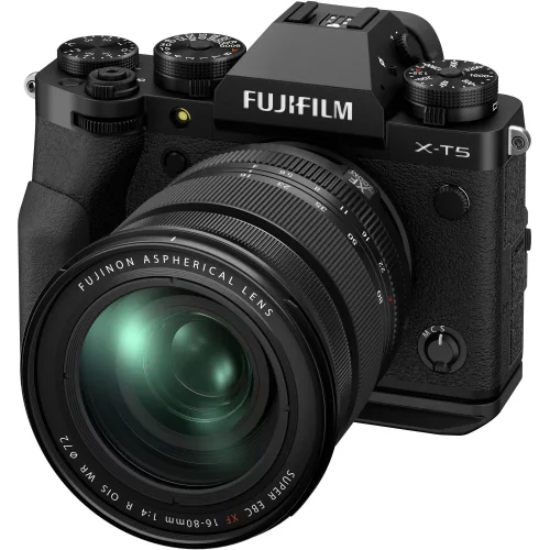 Fujifilm X-T5 Spiegellose Kamera mit XF16-80mm Objektiv (Schwarz)