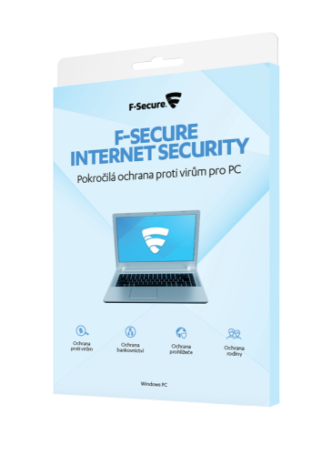 F-Secure INTERNET SECURITY, 3 zařízení / 1 rok, elektronická licence