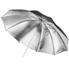 Walimex odrazný dáždnik 150cm 2-vrstvový čierny/strieborný