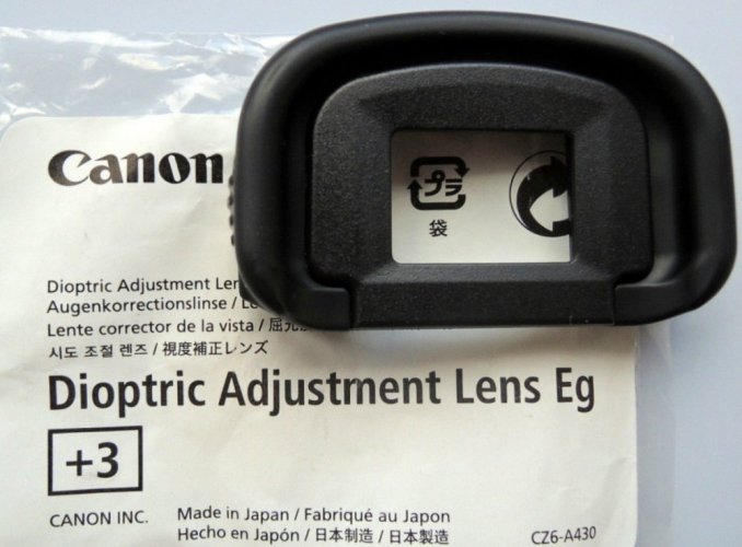 Canon Dioptric Adjustment Lens EG, +3.0 Diopter
