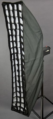 Strip Softbox with honeycomb 30X150cm, umbrella, Bowens system