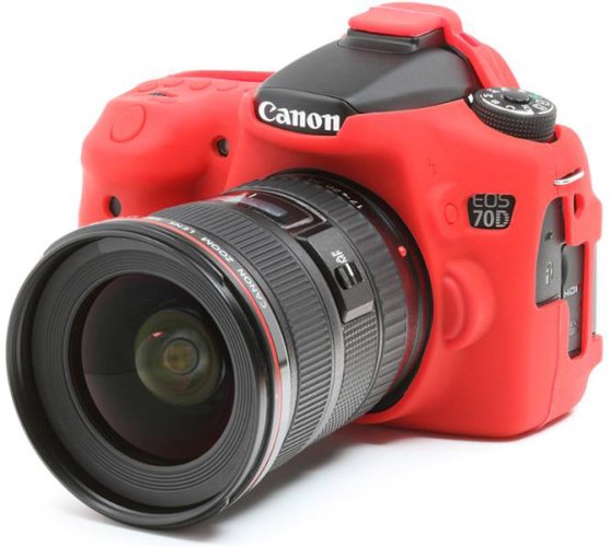 easyCover Silikon Schutzhülle f. Canon EOS 70D Rot