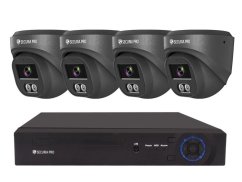 Kamerový set Securia Pro NVR4CHV4S-B DOME IP, 4Mpx, 4 kamery, PoE NVR, čierna