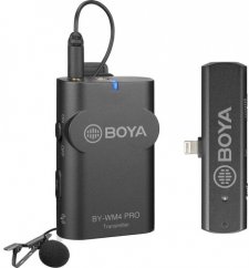 BOYA BY-WM4 Pro-K3 Bezdrôtový mikrofónny 2,4GHz UHF systém pre iOS zariadenia