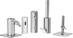 Kupo KCP-714TSK Kit telescopic pentru perete pentru țeavă 1-1/4" Schedule 40