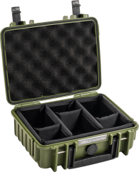 B&W Outdoor Cases BW Outdoor Cases Type 1000 / Bronze green (divider system)