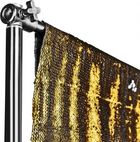 Walimex pro pozadie s flitrami 260 x 240 cm zlatý