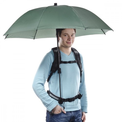 Walimex pro Swing Handsfree dáždnik s postroji zelený