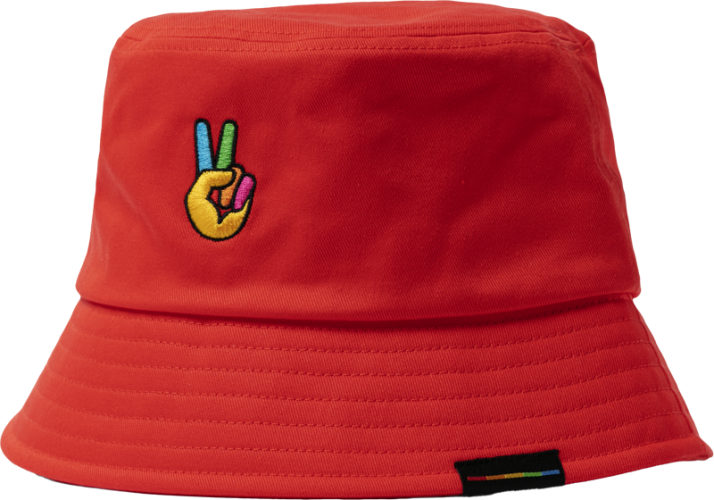 Polaroid Bucket Hat Red