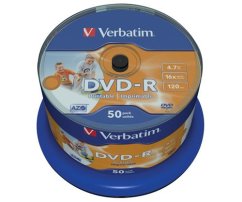 Médium Verbatim DVD-R 4,7GB 16x Printable 50-cake