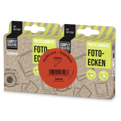 Hama Fotoecken selbstklebend, transparent, 2x500 Stück (Doppelpack)