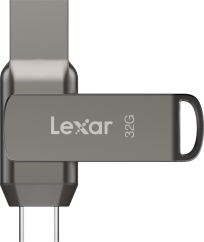 Lexar JumpDrive Dual Drive D400 Type-C/Type-C & Type-A, up to 100MB/s read (USB 3.1) 32GB
