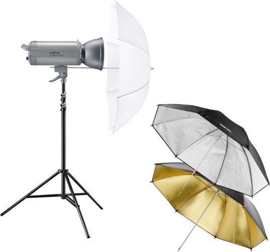 Walimex pro VC-1000 Excellence Set Starter M (3 Umbrellas + Stand)