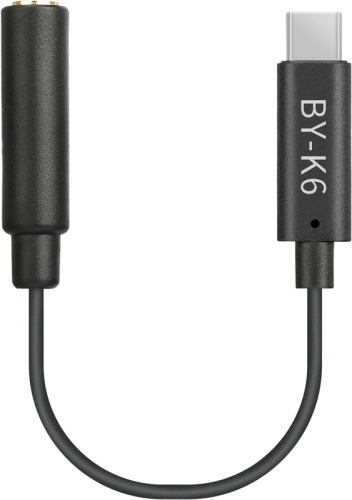 Boya BY-K6 / 3.5mm TRS Audio Adapter for DJI OSMO Pocket