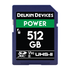 Delkin SDXC Power 2000X UHS-II U3 R300/W250 (V90) 512GB