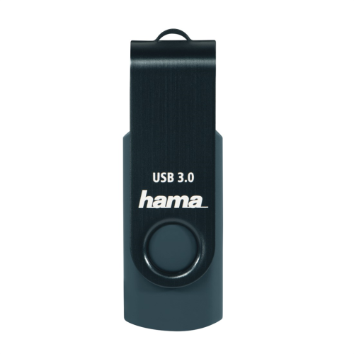 Hama USB 3.0 Flash Drive Rotate, 32 GB, 70 MB/s, petrolblau