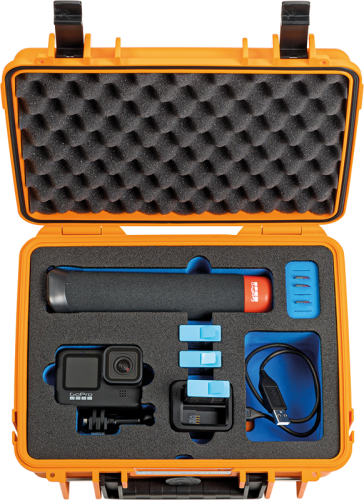 B&W Outdoor Cases BW Outdoor Case Type 1000 for GoPro Hero 12 (fits even GoPro Hero 9/10/11), Orange B&W Outdoor Cases BW Outdoor Case Type 1000 for GoPro Hero 12 (fits even GoPro Hero 9/10/11), Orange