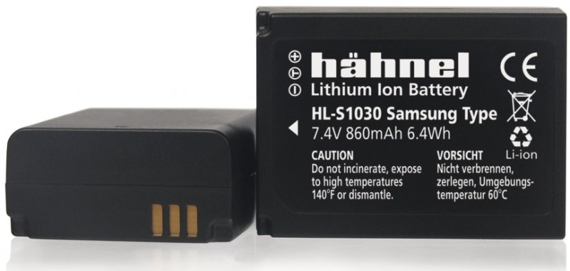 Hähnel HL-S1030, Samsung BP-1030  860mAh, 7.4V, 6.4Wh
