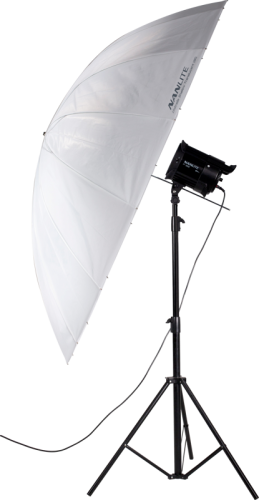 Nanlite U-180ST mělký deštník průhledný stříbrný 180cm