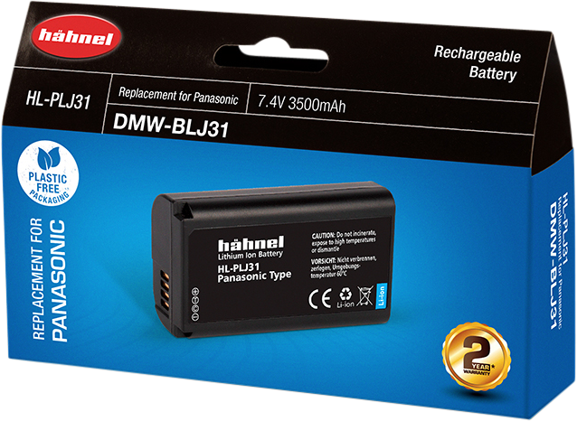 Hähnel HL-PLJ31, pro Panasonic Digital Cameras, náhrada za DMW-BLJ31,3500mAh, 7.4V, 25.9Wh Hähnel HL-PLJ31, pro Panasonic Digital Cameras, náhrada za DMW-BLJ31,3500mAh, 7.4V, 25.9Wh