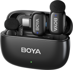 Boya Mini-14 Ultracompact 2.4GHz Wireless Microphone System with USB-C plug (Black)