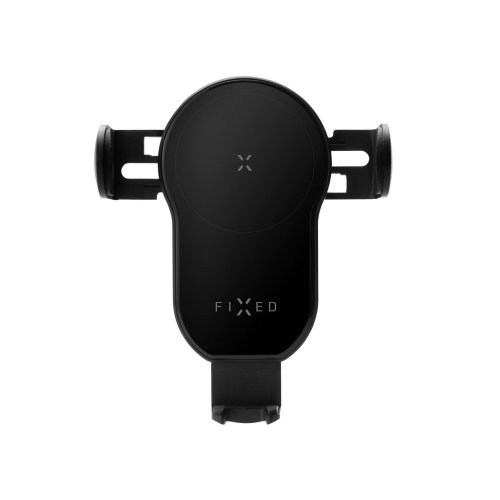 FIXED Matic XL držák pro rychlé bezdrátové nabíjení na sklo nebo palubní desku, 15 W, černý