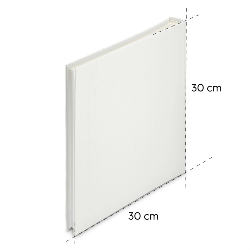 Album Hama classic WRINKLED 30x30 cm, 80 stran, bílé