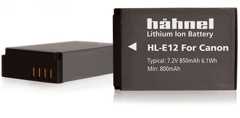 Hähnel HL-E12, Canon LP-E12, 850mAh, 7.2V, 5.8Wh