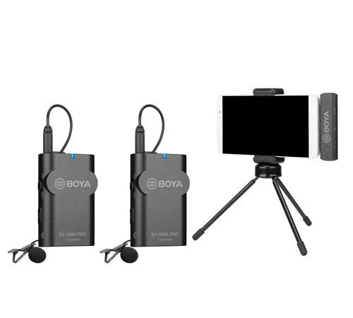 BOYA BY-WM4 Pro-K6 Bezdrátový mikrofonní 2,4GHz UHF systém pro USB-C zařízení