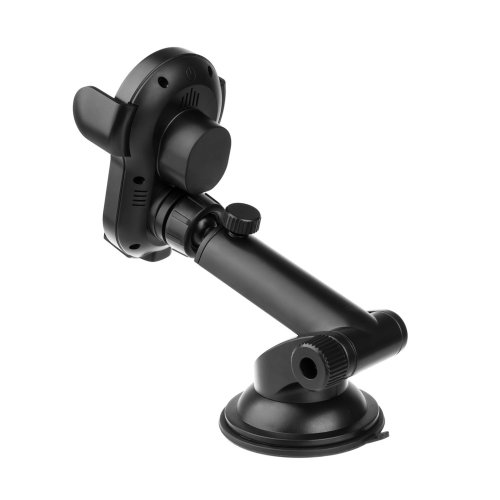 FIXED Matic XL držák pro rychlé bezdrátové nabíjení na sklo nebo palubní desku, 15 W, černý