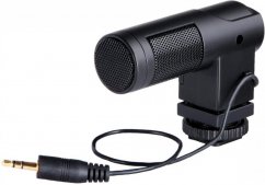 Boya BY-V01 stereo video kondenzátorový shotgun mikrofón (90-120°) pre DSLR